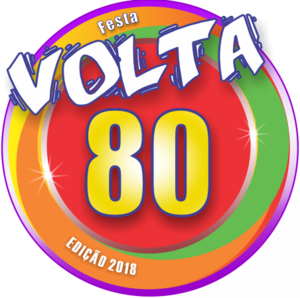 Logo Festa Volta 80 - A maior festa anos 80 do Sul do Brasil